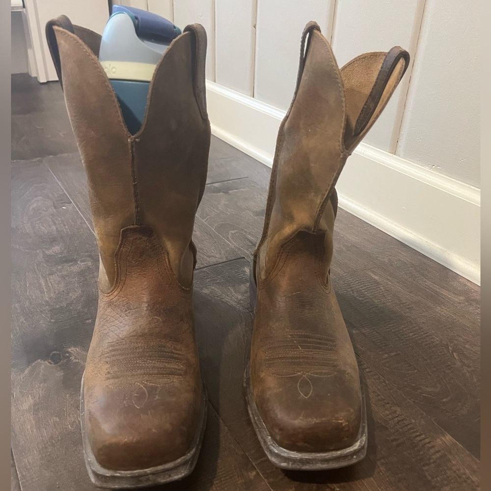 Ariat Mens Brown Leather Cowboy Boots